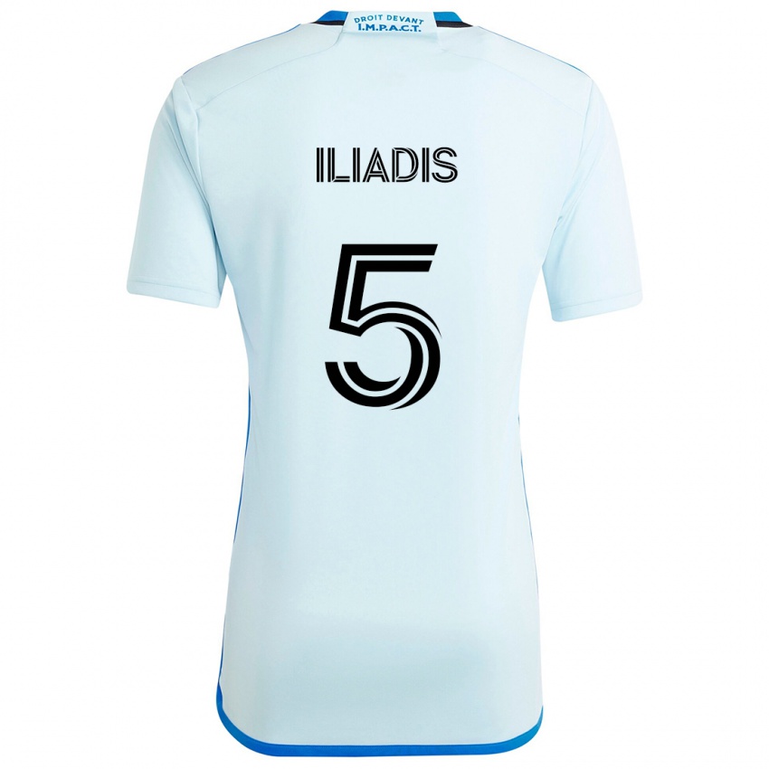 ילדים Ilias Iliadis #5 קרח כחול הרחק ג'רזי 2024/25 חולצה קצרה