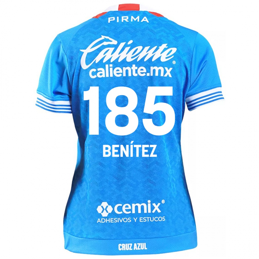 גברים Cristopher Benitez #185 שמים כחולים ג'רזי ביתית 2024/25 חולצה קצרה