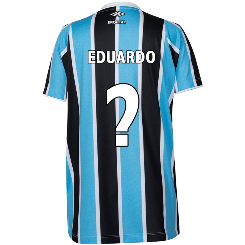 גברים Eduardo #0 כחול שחור לבן ג'רזי ביתית 2024/25 חולצה קצרה