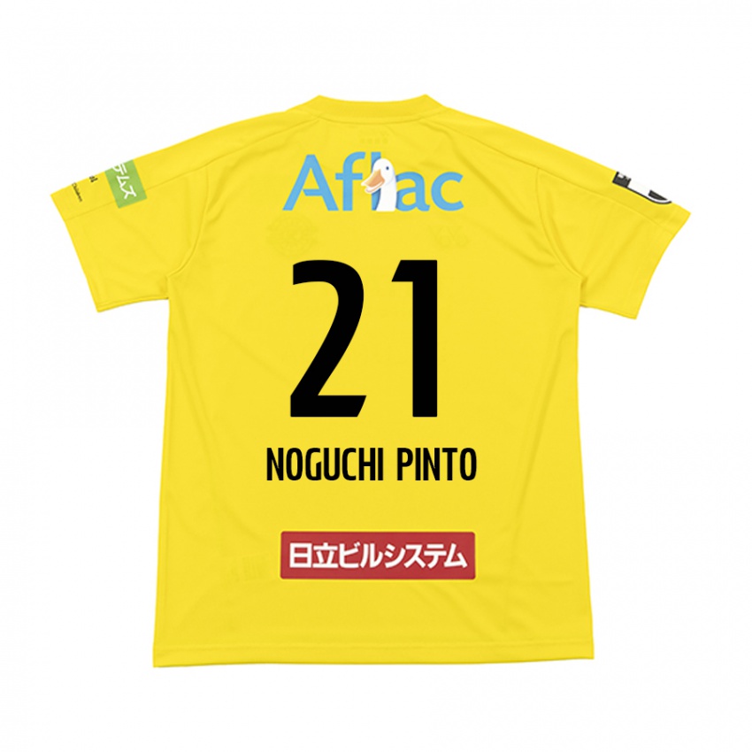 גברים Amato Noguchi Pinto #21 צהוב שחור ג'רזי ביתית 2024/25 חולצה קצרה