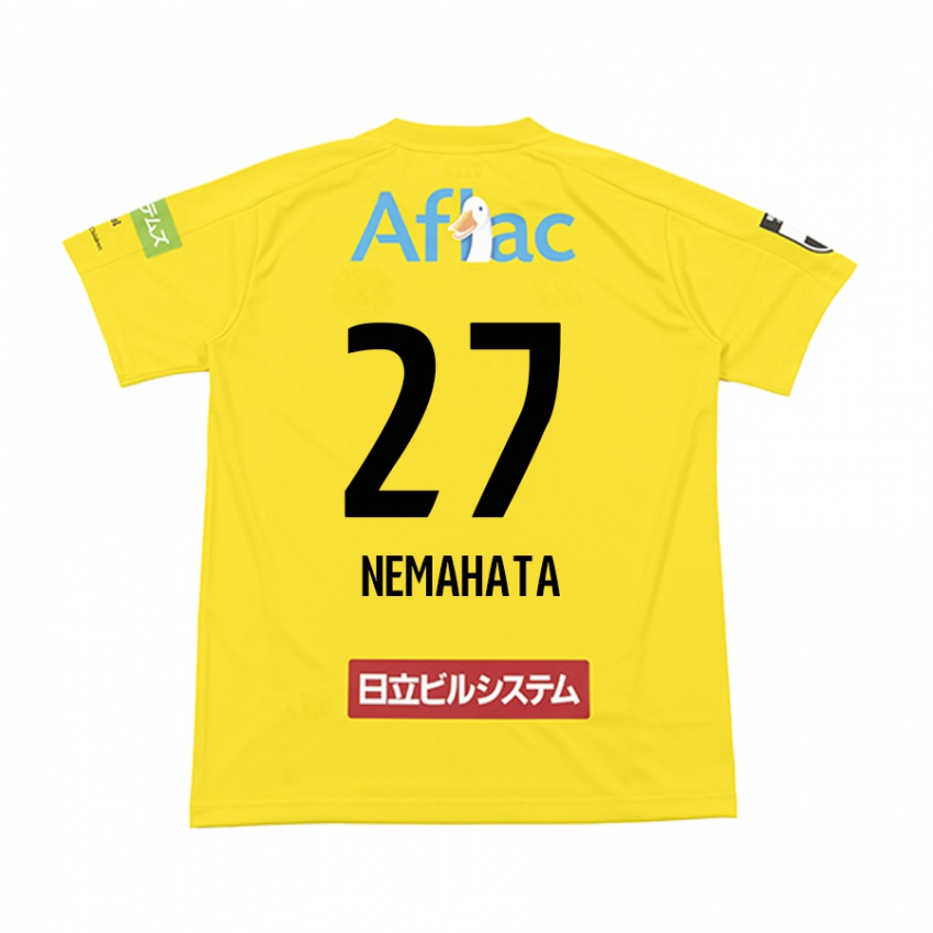 גברים Hayato Nemahata #27 צהוב שחור ג'רזי ביתית 2024/25 חולצה קצרה