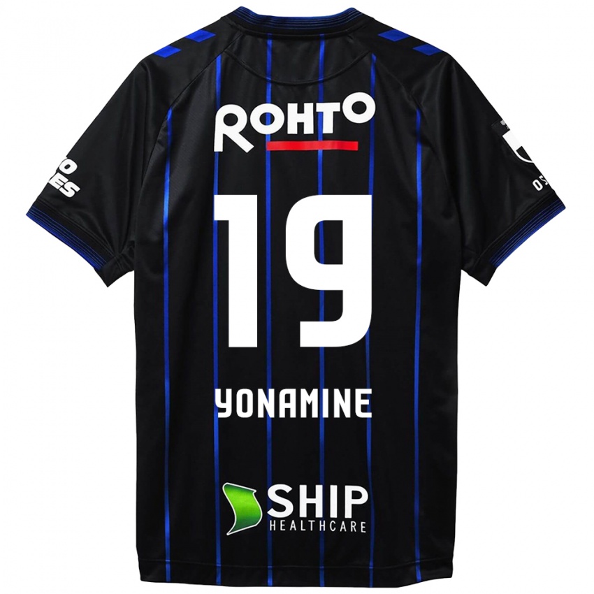 גברים Kotaro Yonamine #19 שחור כחול ג'רזי ביתית 2024/25 חולצה קצרה