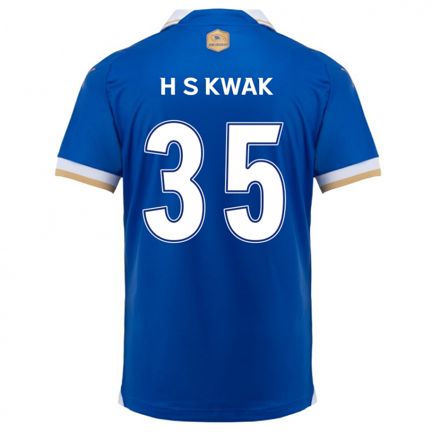 גברים Sung-Hoon Kwak #35 כחול לבן ג'רזי ביתית 2024/25 חולצה קצרה