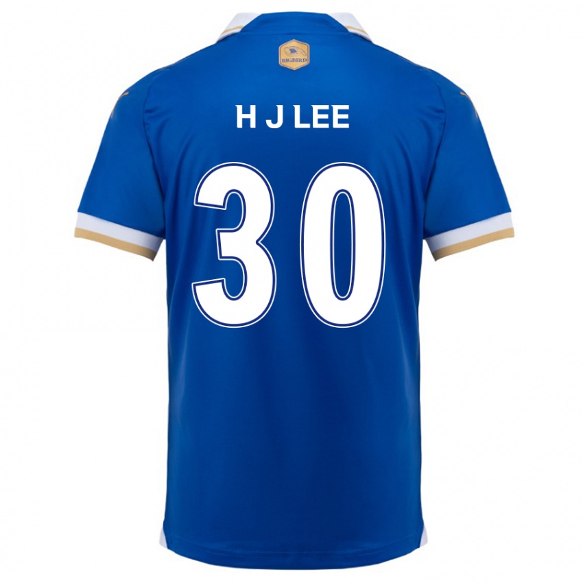 גברים Ji-Ho Lee #30 כחול לבן ג'רזי ביתית 2024/25 חולצה קצרה