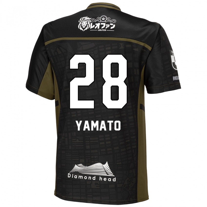 גברים Yamato Okada #28 ירוק שחור הרחק ג'רזי 2024/25 חולצה קצרה