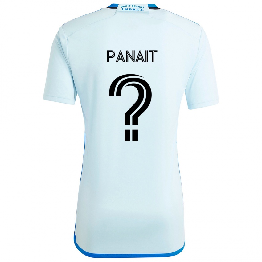 גברים Daniel Panait #0 קרח כחול הרחק ג'רזי 2024/25 חולצה קצרה