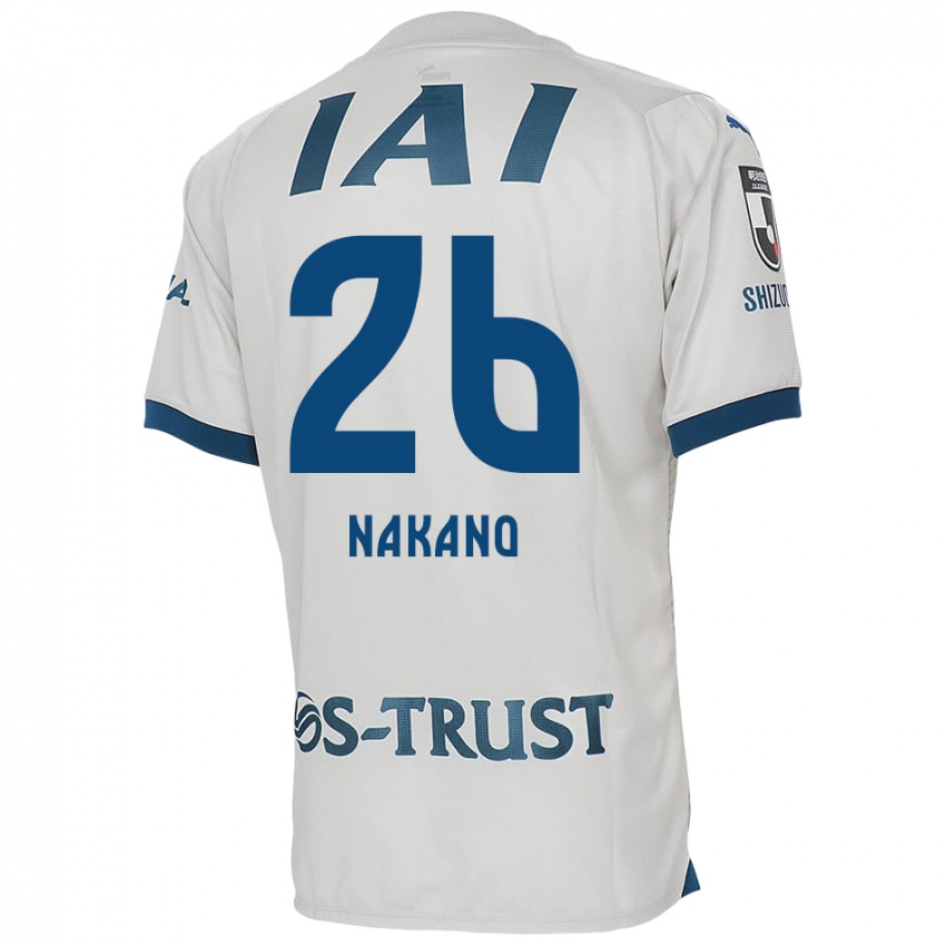 נשים Takeru Nakano #26 לבן אדוםלבן כחול הרחק ג'רזי 2024/25 חולצה קצרה