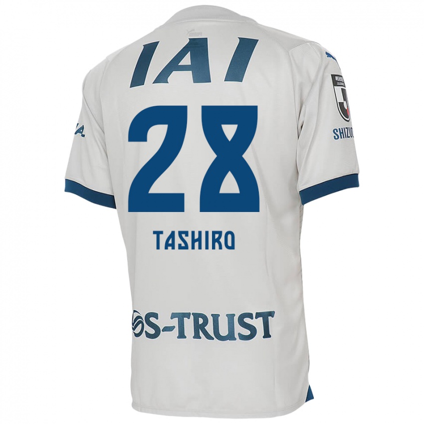 נשים Hiroto Tashiro #28 לבן אדוםלבן כחול הרחק ג'רזי 2024/25 חולצה קצרה