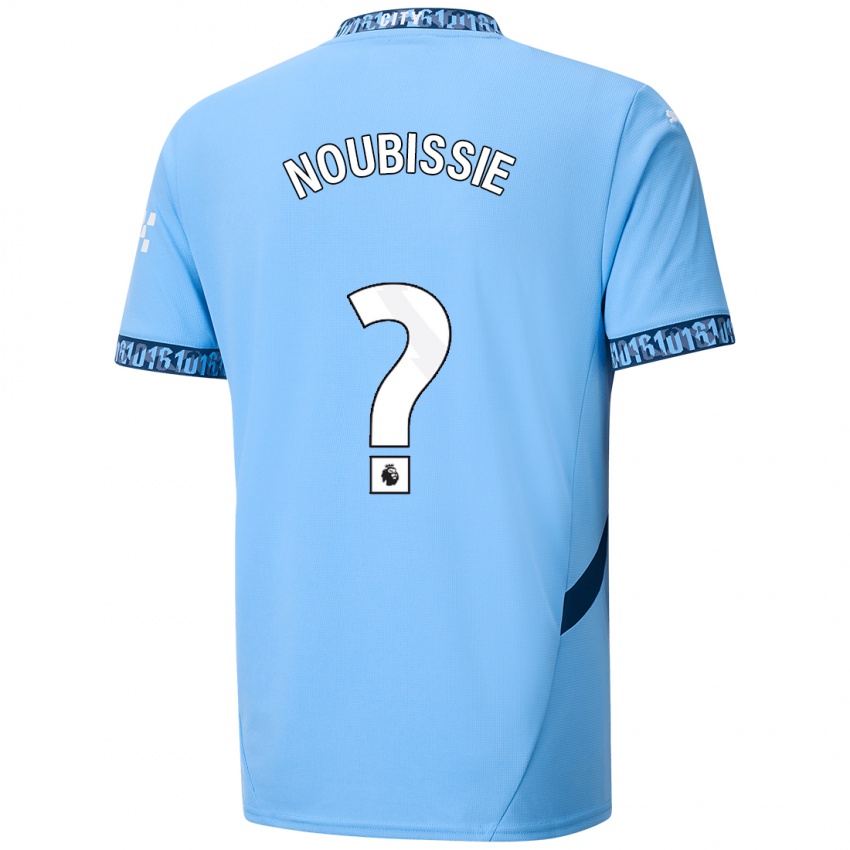 ילדים Tyrese Noubissie #0 כָּחוֹל כֵּהֶה ג'רזי ביתית 2024/25 חולצה קצרה