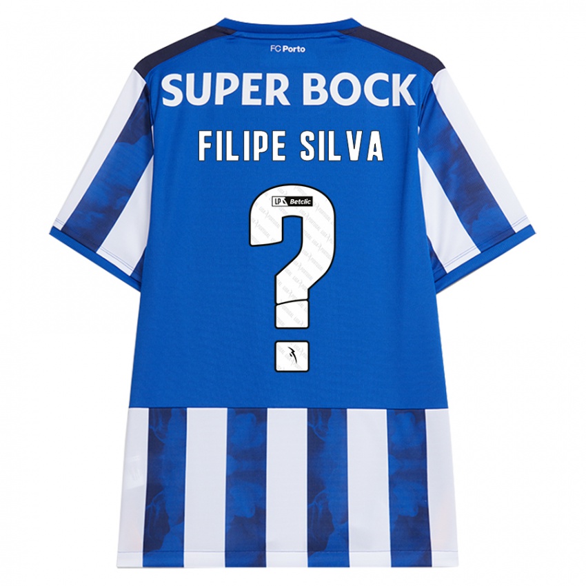 ילדים Filipe Silva #0 כחול לבן ג'רזי ביתית 2024/25 חולצה קצרה