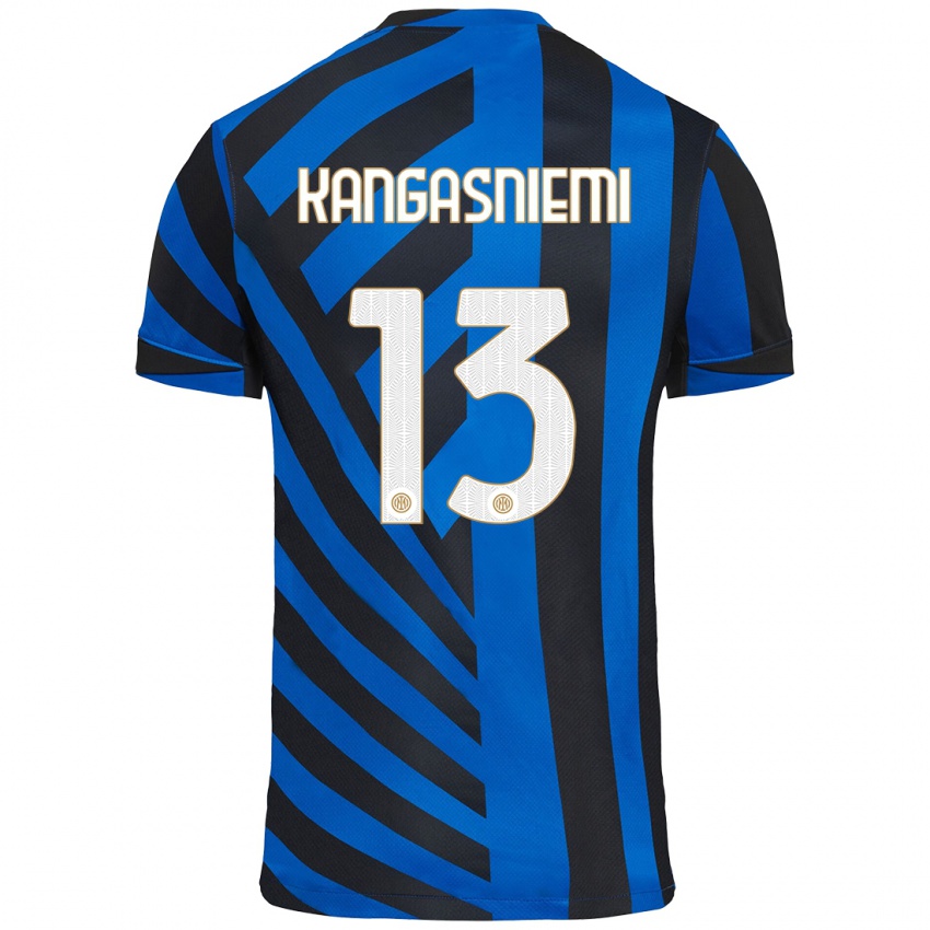 ילדים Ilari Kangasniemi #13 כחול שחור ג'רזי ביתית 2024/25 חולצה קצרה