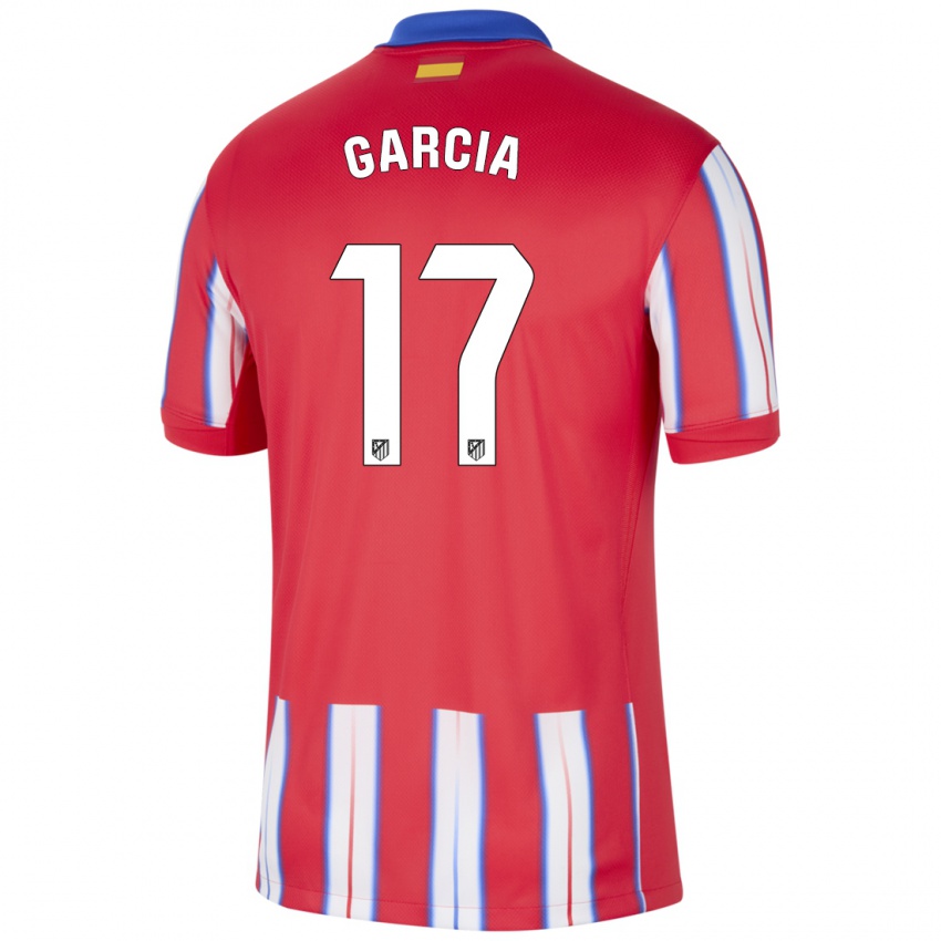 ילדים Gaby García #17 אדום לבן כחול ג'רזי ביתית 2024/25 חולצה קצרה