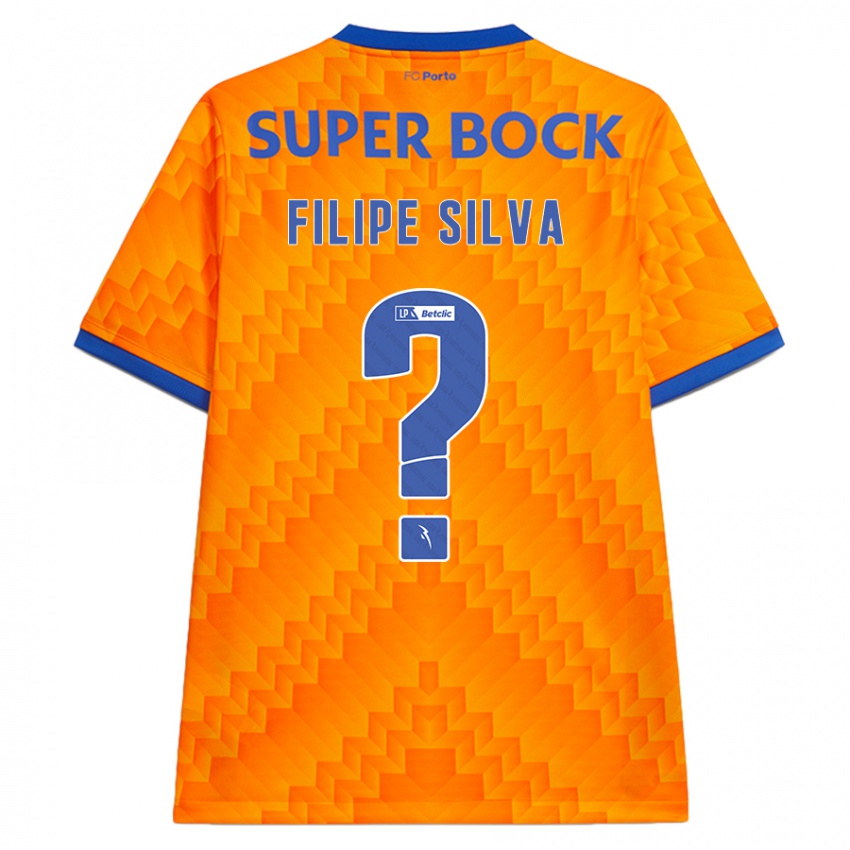 ילדים Filipe Silva #0 כָּתוֹם הרחק ג'רזי 2024/25 חולצה קצרה