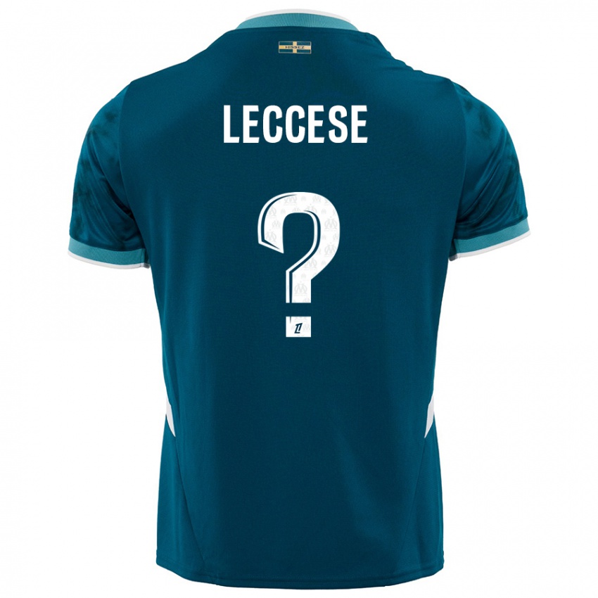 ילדים Milan Leccese #0 כחול טורקיז הרחק ג'רזי 2024/25 חולצה קצרה