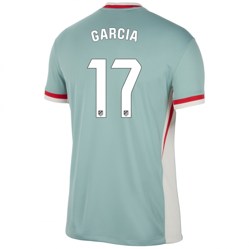 ילדים Gaby García #17 כחול בז' בהיר הרחק ג'רזי 2024/25 חולצה קצרה