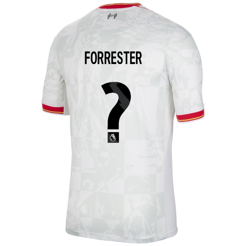 ילדים Lamore Forrester #0 לבן אדום שחור ג'רזי קיט שלישי 2024/25 חולצה קצרה