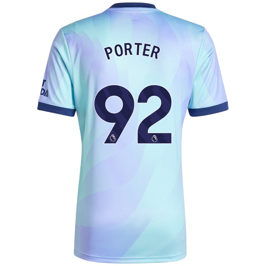 ילדים Jack Porter #92 אקווה ג'רזי קיט שלישי 2024/25 חולצה קצרה