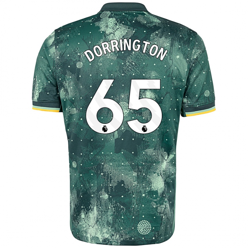 ילדים Alfie Dorrington #65 ירוק מנטה ג'רזי קיט שלישי 2024/25 חולצה קצרה