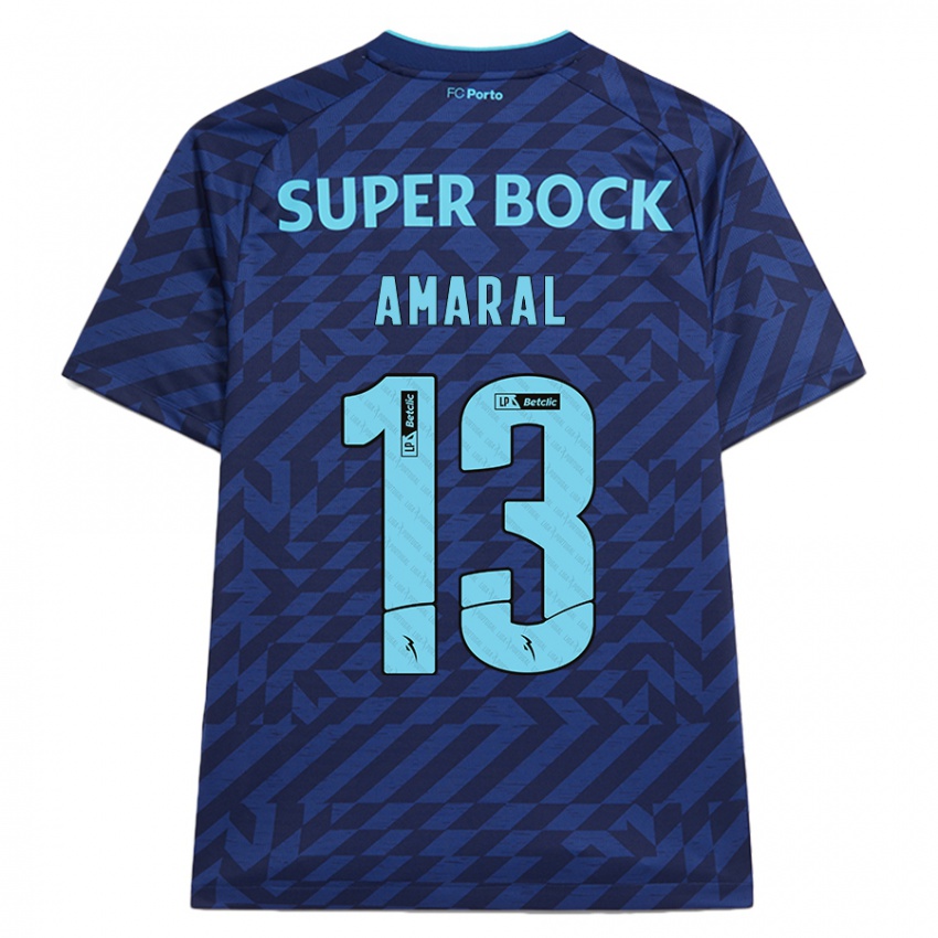 ילדים Fábio Amaral #13 כָּחוֹל כֵּהֶה ג'רזי קיט שלישי 2024/25 חולצה קצרה