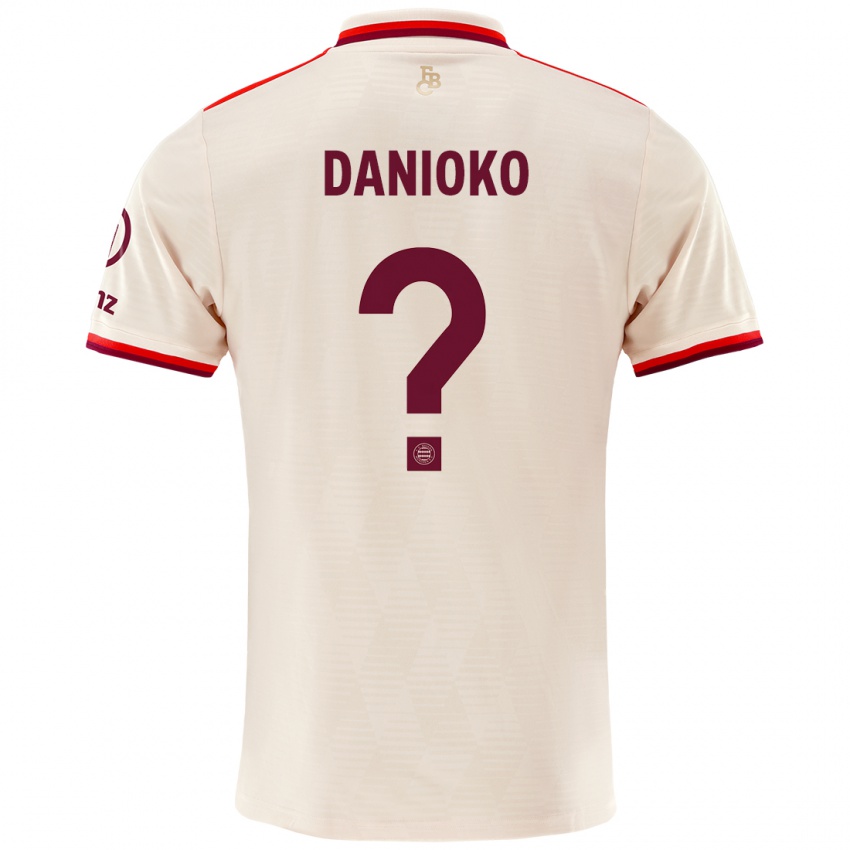 ילדים Leeron Danioko #0 פִּשׁתָן ג'רזי קיט שלישי 2024/25 חולצה קצרה