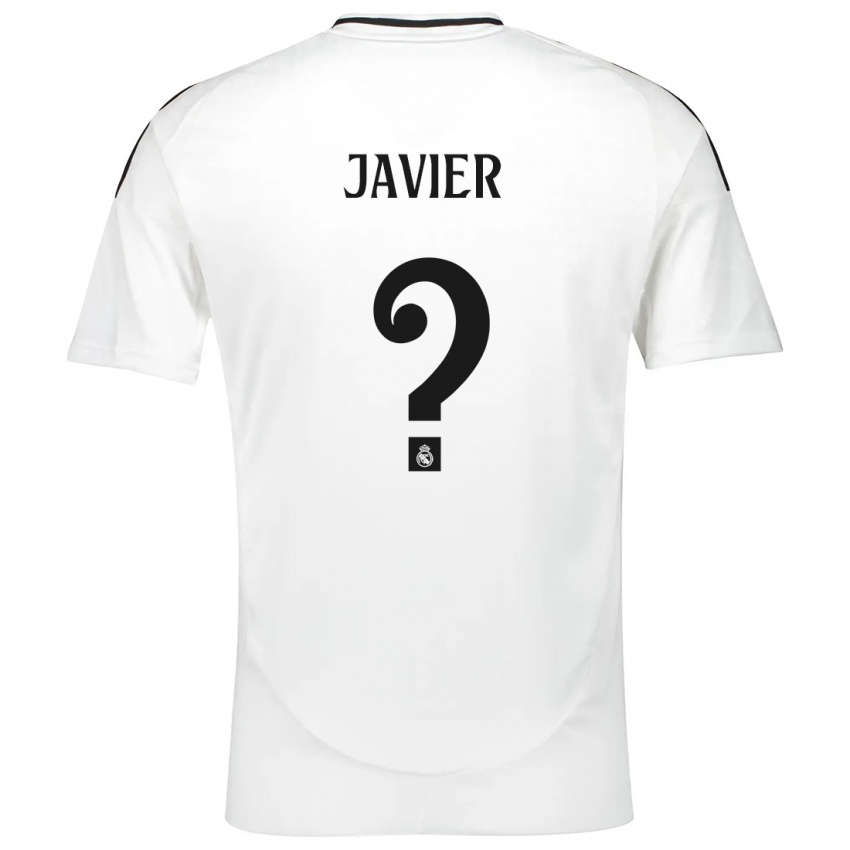 גברים Javier Navarro #0 לָבָן ג'רזי ביתית 2024/25 חולצה קצרה