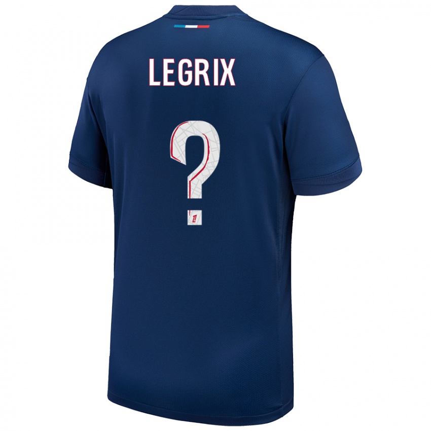 גברים Enzo Legrix #0 כחול נייבי לבן ג'רזי ביתית 2024/25 חולצה קצרה