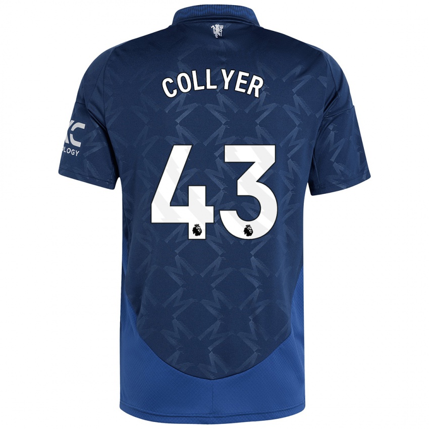 גברים Toby Collyer #43 אִינדִיגוֹ הרחק ג'רזי 2024/25 חולצה קצרה