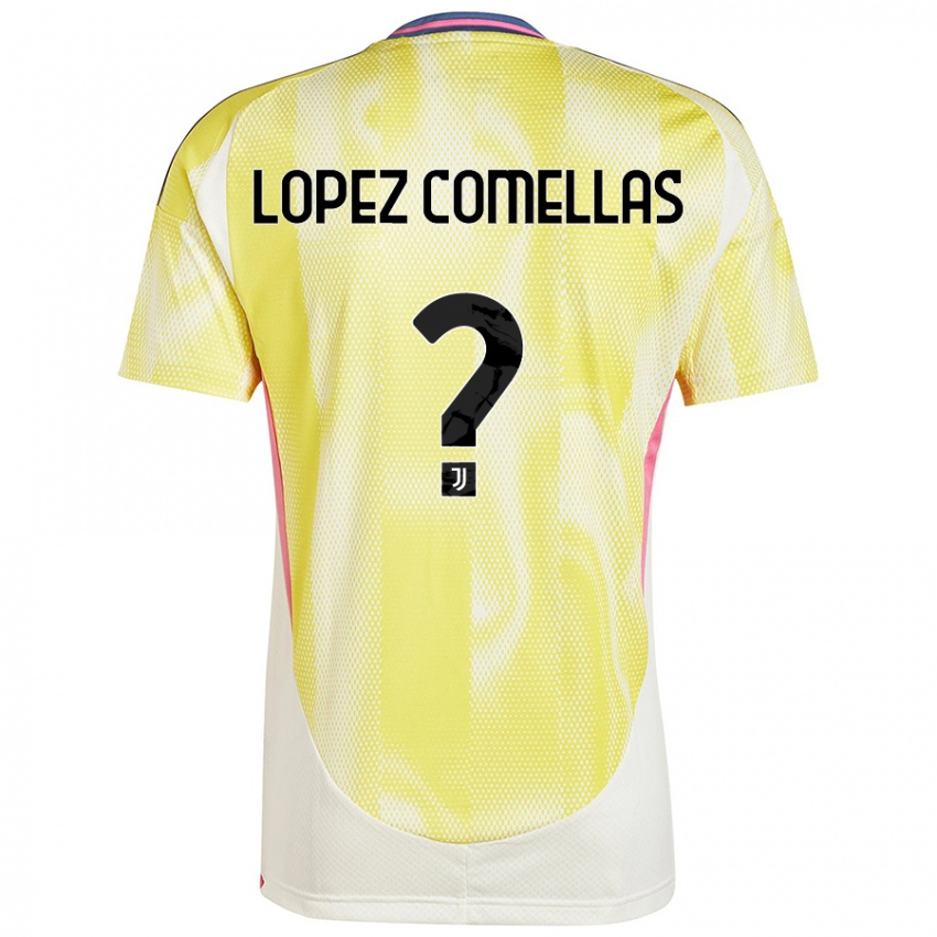 גברים Ivan Lopez Comellas #0 צהוב סולארי הרחק ג'רזי 2024/25 חולצה קצרה