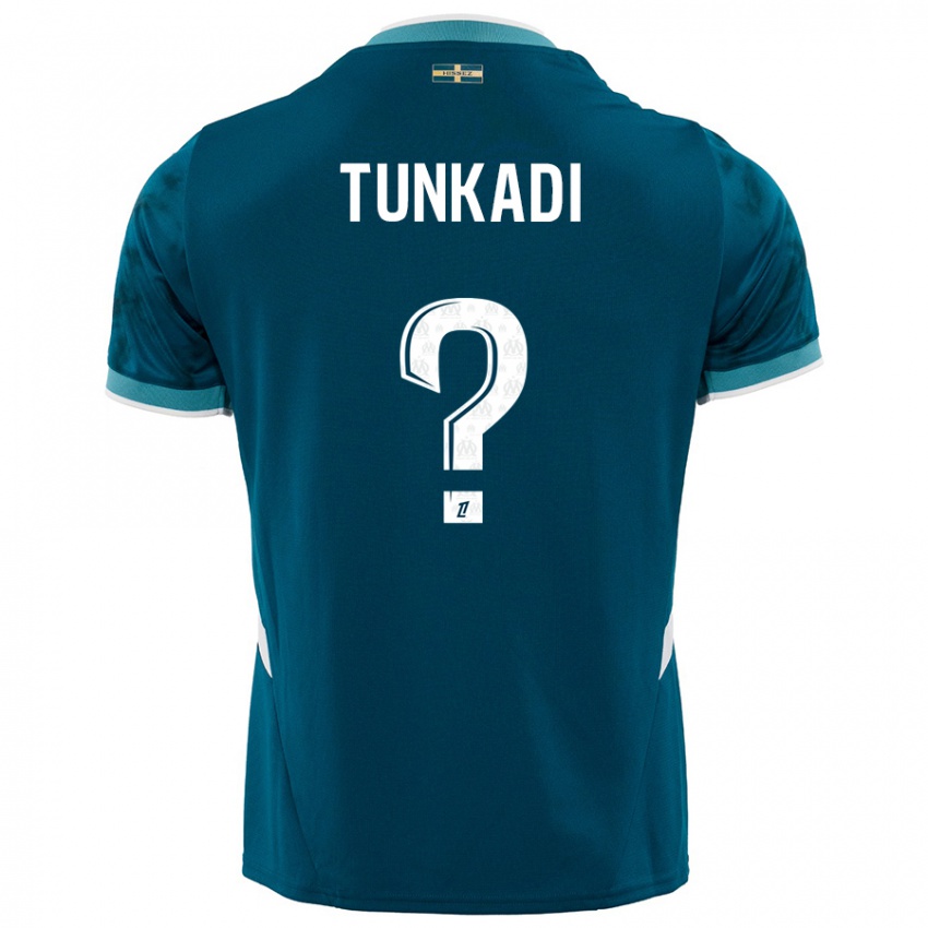 גברים Alexandre Tunkadi #0 כחול טורקיז הרחק ג'רזי 2024/25 חולצה קצרה