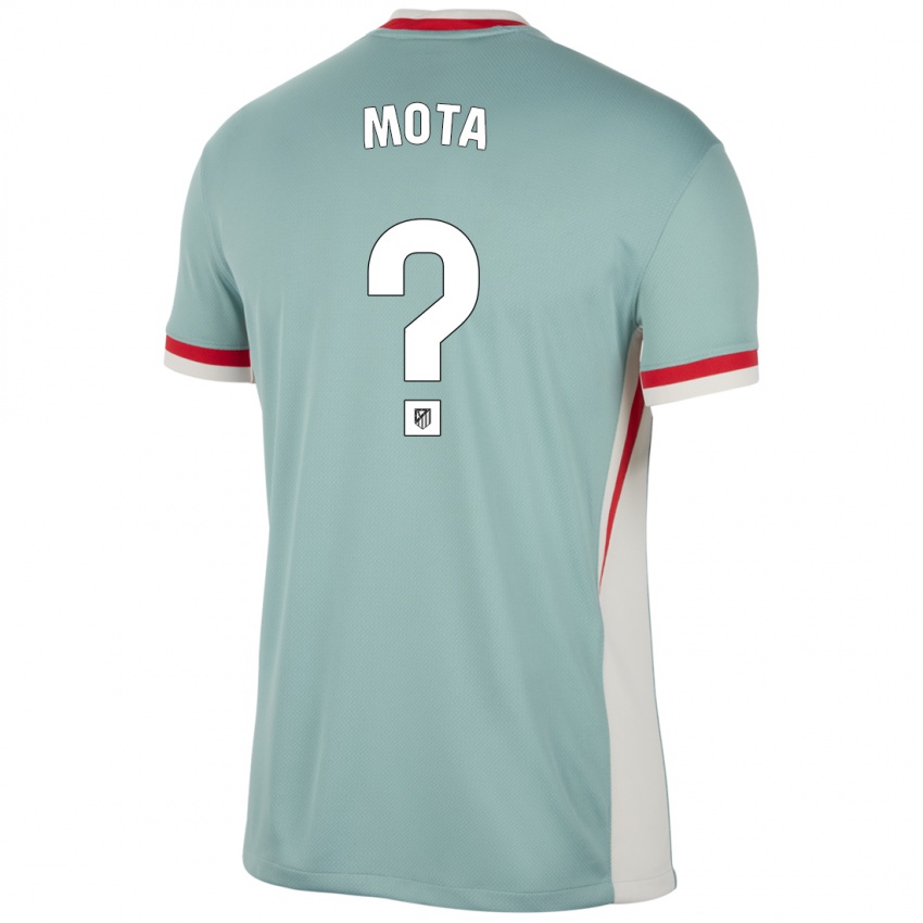 גברים Koke Mota #0 כחול בז' בהיר הרחק ג'רזי 2024/25 חולצה קצרה