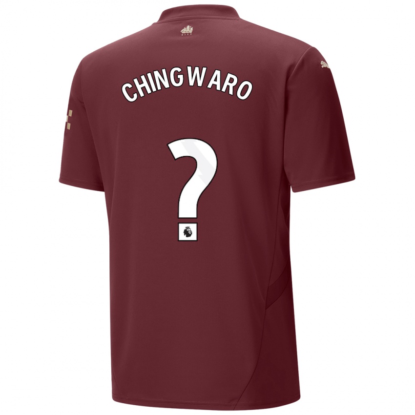 גברים Seth Chingwaro #0 חוּם עֲרמוֹנִי ג'רזי קיט שלישי 2024/25 חולצה קצרה