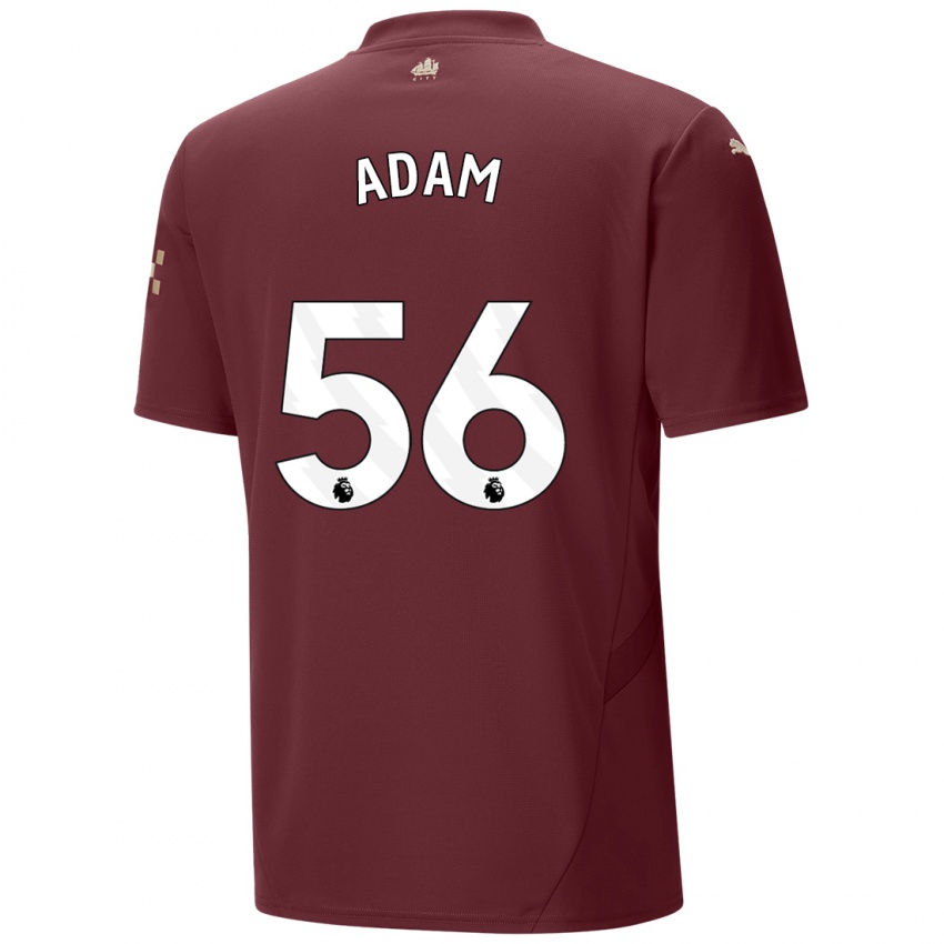 גברים Josh Adam #56 חוּם עֲרמוֹנִי ג'רזי קיט שלישי 2024/25 חולצה קצרה