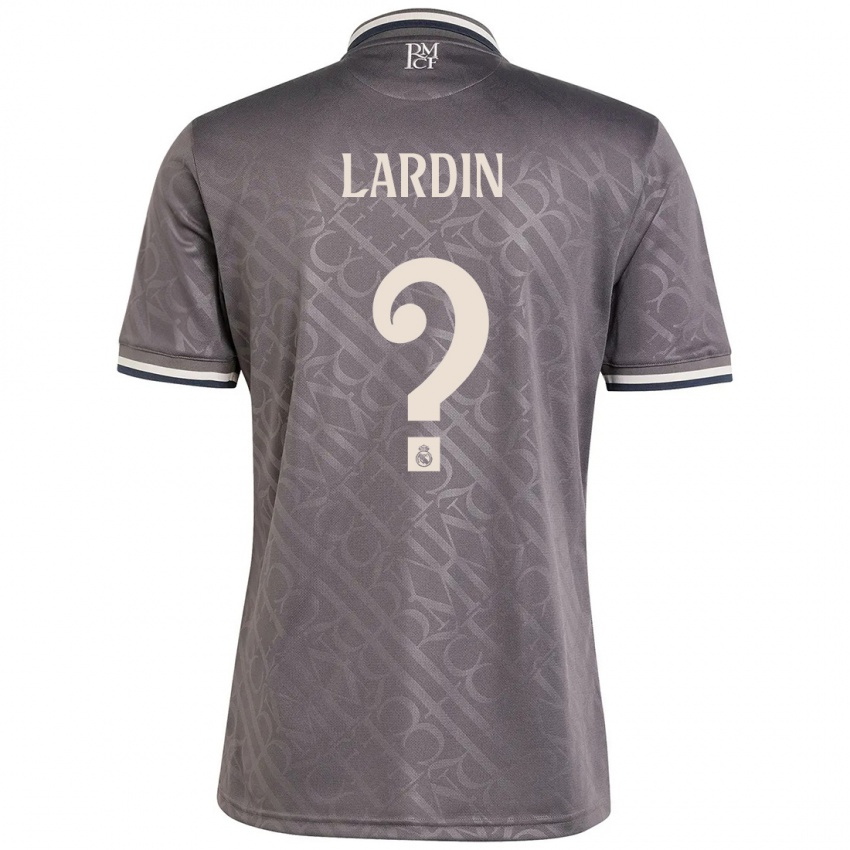 גברים Carlos Lardin #0 פֶּחָם ג'רזי קיט שלישי 2024/25 חולצה קצרה