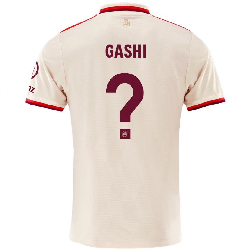 גברים Yll Gashi #0 פִּשׁתָן ג'רזי קיט שלישי 2024/25 חולצה קצרה