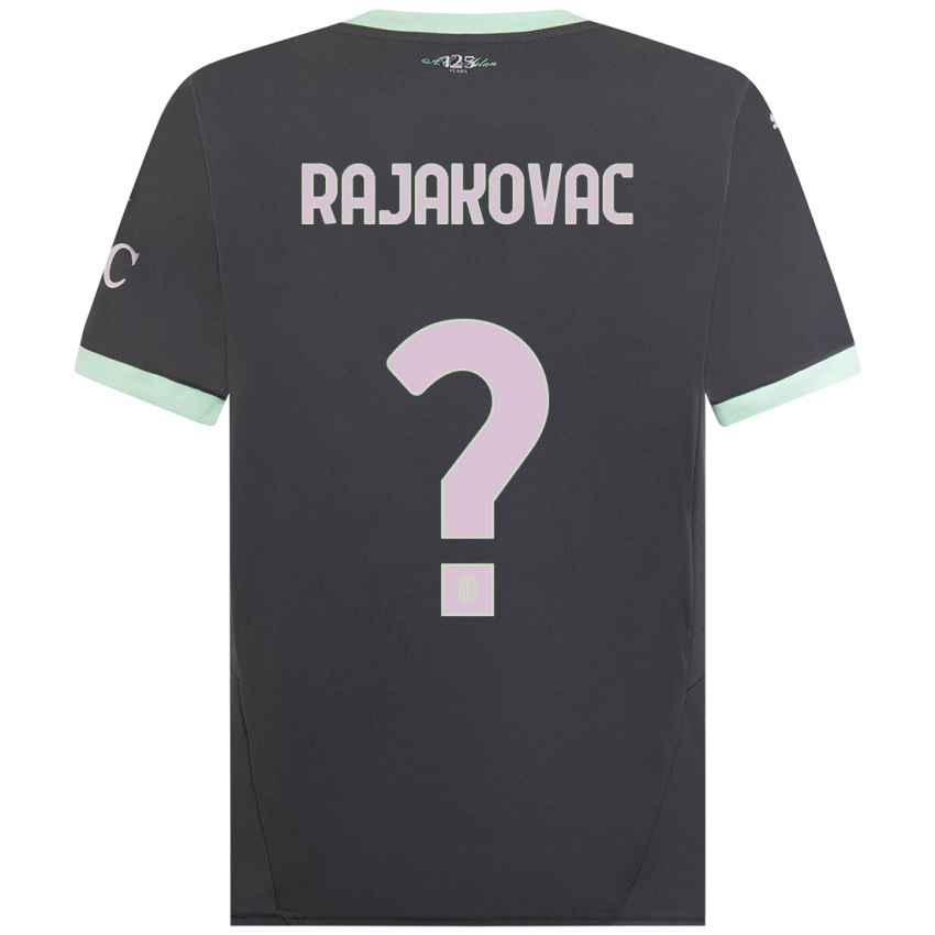 גברים Mihajlo Rajakovac #0 אָפוֹר ג'רזי קיט שלישי 2024/25 חולצה קצרה