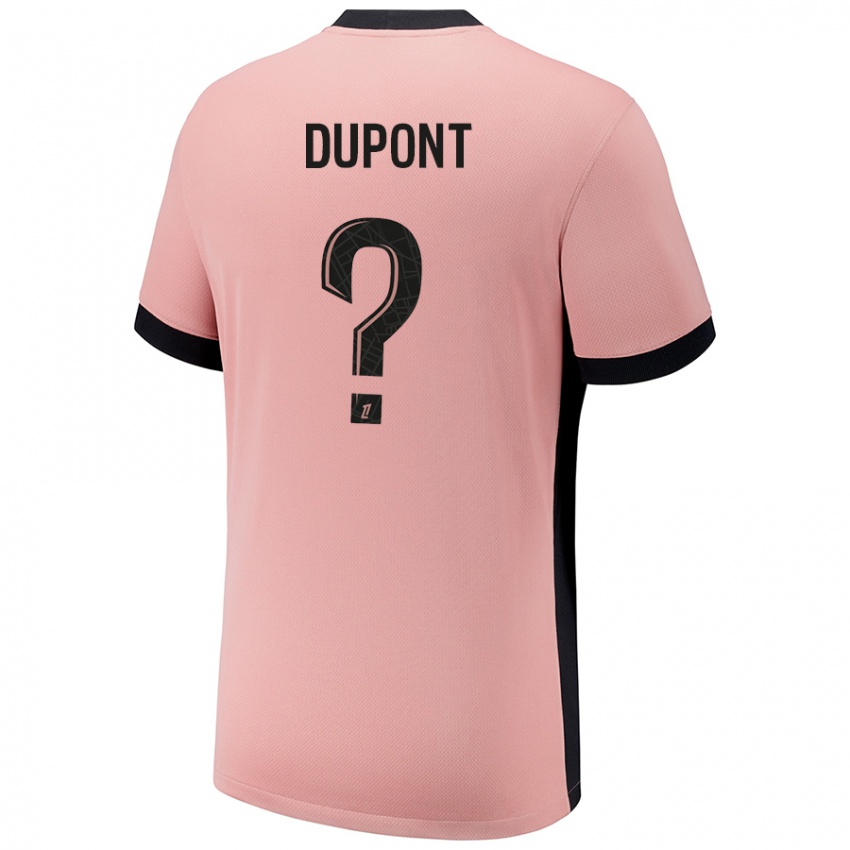 גברים Raphaël Dupont #0 ורוד חלודה ג'רזי קיט שלישי 2024/25 חולצה קצרה