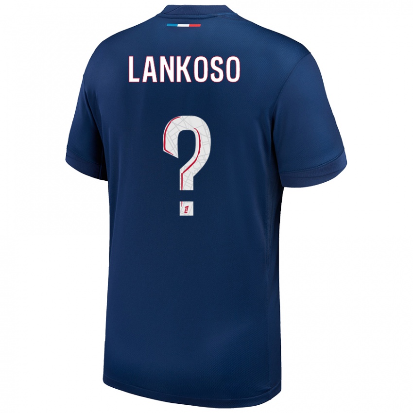 נשים Lenny Lankoso #0 כחול נייבי לבן ג'רזי ביתית 2024/25 חולצה קצרה