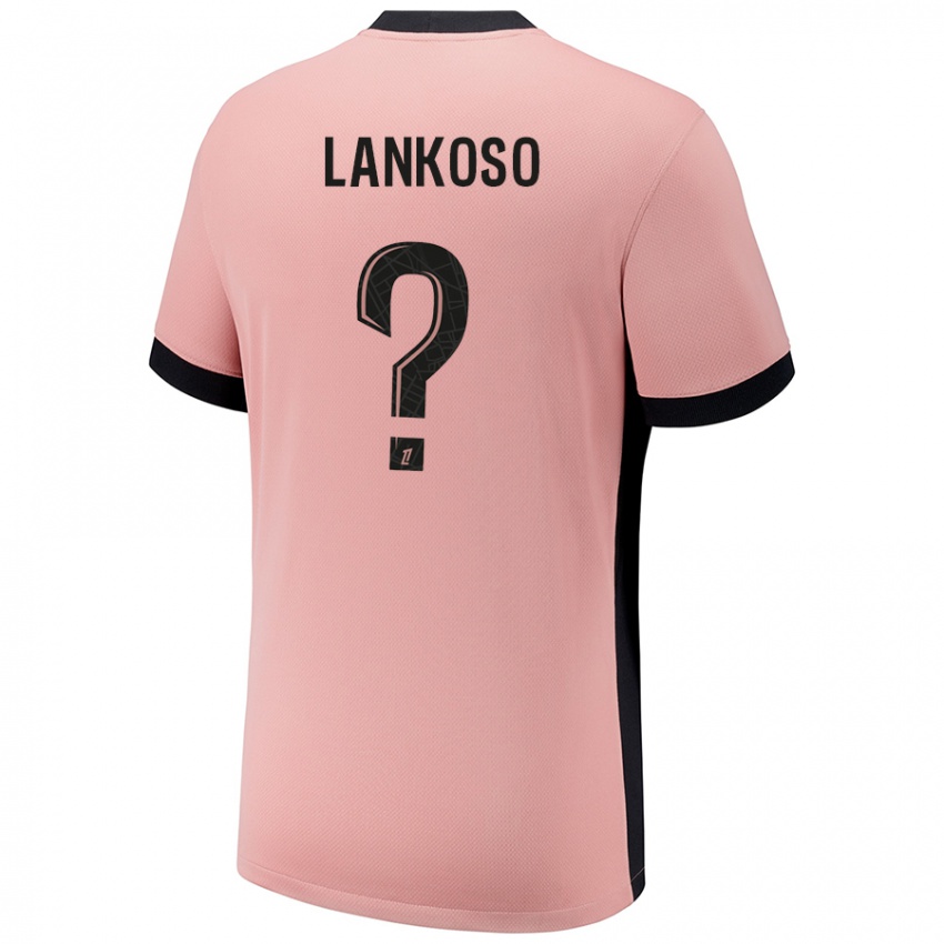 נשים Lenny Lankoso #0 ורוד חלודה ג'רזי קיט שלישי 2024/25 חולצה קצרה