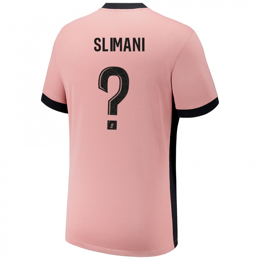 נשים Yacine Slimani #0 ורוד חלודה ג'רזי קיט שלישי 2024/25 חולצה קצרה