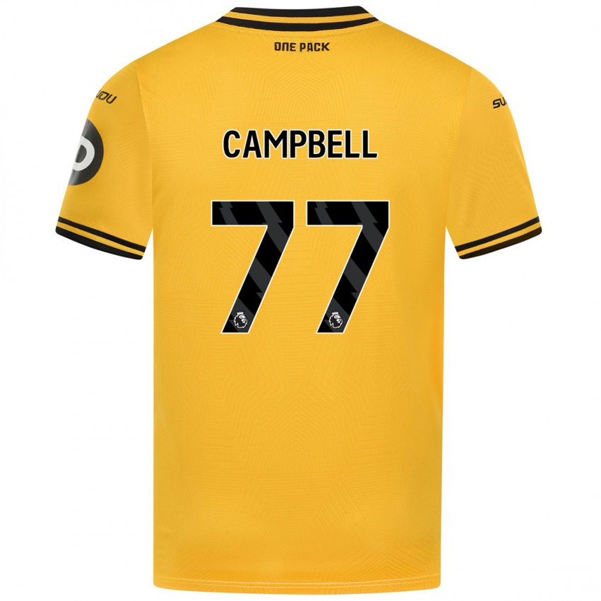 ילדים Chem Campbell #77 צָהוֹב ג'רזי ביתית 2024/25 חולצה קצרה