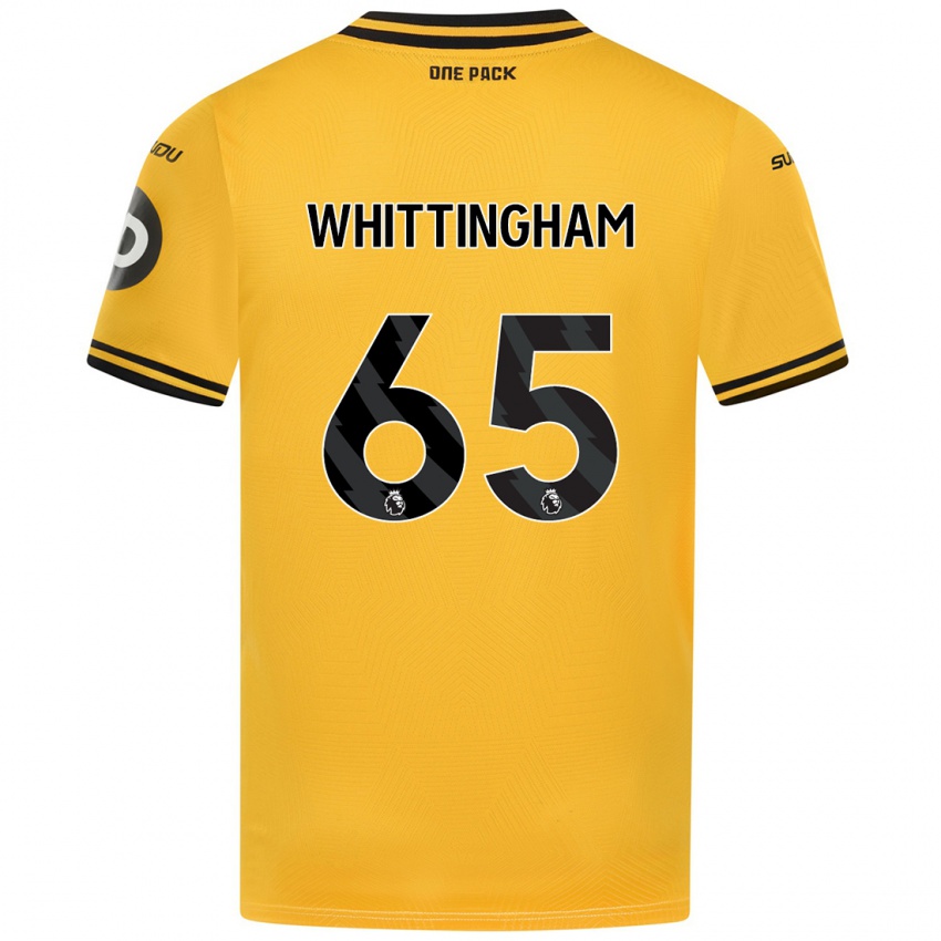 ילדים Matthew Whittingham #65 צָהוֹב ג'רזי ביתית 2024/25 חולצה קצרה