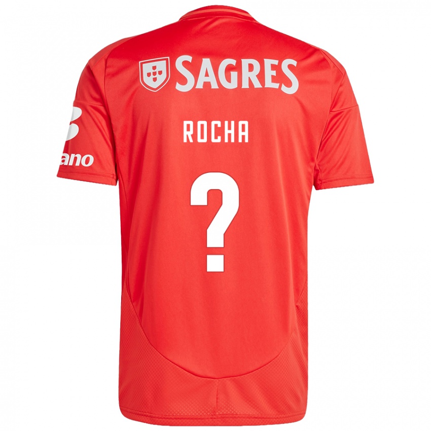 ילדים Diogo Rocha #0 אדום לבן ג'רזי ביתית 2024/25 חולצה קצרה