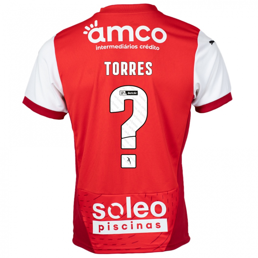 ילדים Marco Torres #0 אדום לבן ג'רזי ביתית 2024/25 חולצה קצרה