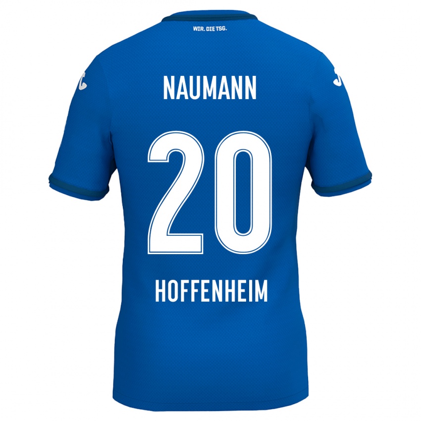 ילדים Maxim Naumann #20 כחול רויאל ג'רזי ביתית 2024/25 חולצה קצרה