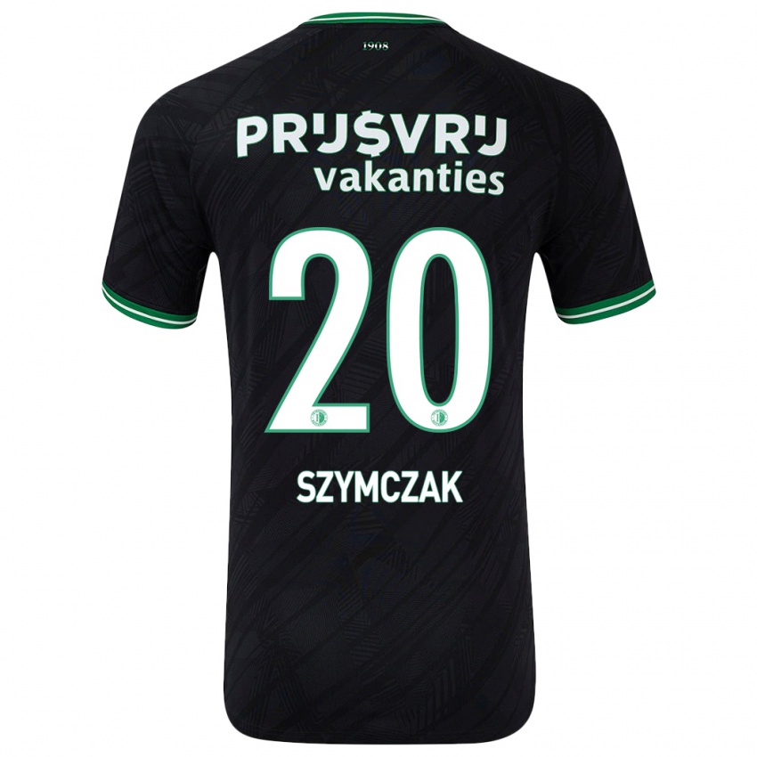 ילדים Olivia Szymczak #20 ירוק שחור הרחק ג'רזי 2024/25 חולצה קצרה