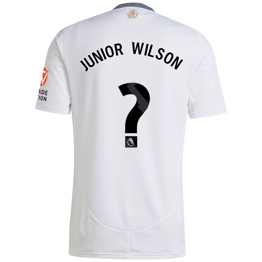 ילדים Junior Wilson #0 לָבָן הרחק ג'רזי 2024/25 חולצה קצרה