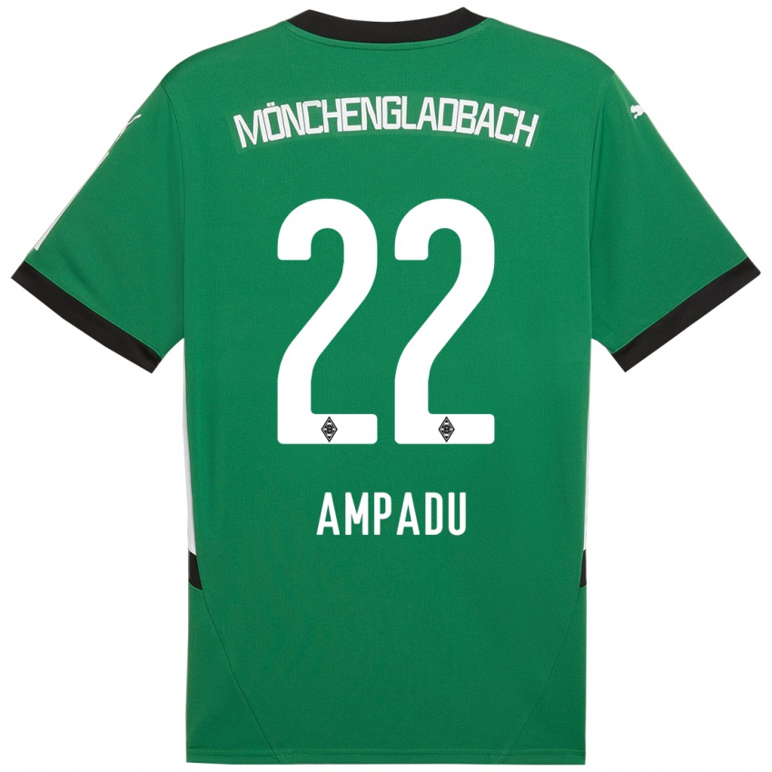 ילדים Leon Ampadu #22 ירוק לבן הרחק ג'רזי 2024/25 חולצה קצרה