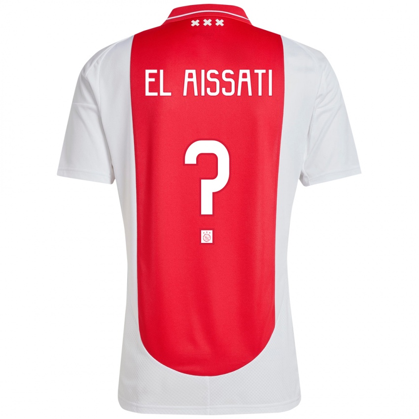 גברים Yasser El Aissati #0 אדום לבן ג'רזי ביתית 2024/25 חולצה קצרה