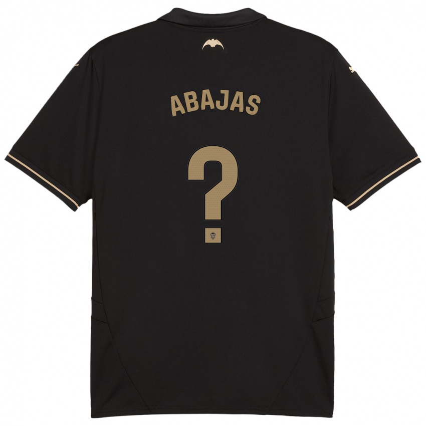 גברים Rodrigo Abajas #0 שָׁחוֹר הרחק ג'רזי 2024/25 חולצה קצרה