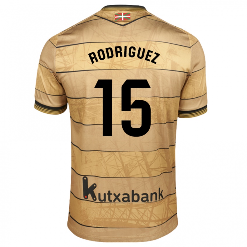 גברים Peru Rodriguez #15 חוּם הרחק ג'רזי 2024/25 חולצה קצרה